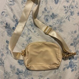 Cream Belt Bag